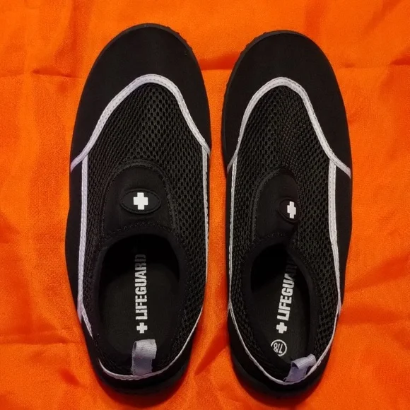 Life guard Shoes Mens Water Shoes Lifeguard Blackgrey Sz 78